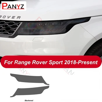 2 Ks Auto Svetlometu Ochranný Film Obnova Transparentné Čierna TPU Nálepka Pre Range Rover Sport L494 na roky 2014-2020 Príslušenstvo