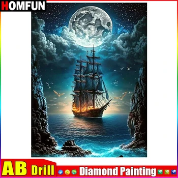HOMFUN AB DIY 5D Diamond Obraz 